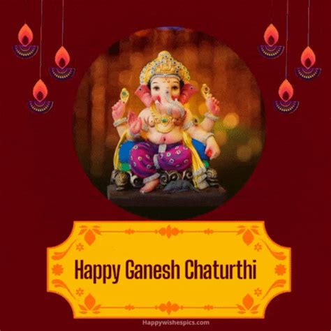 Ganesh Chaturthi Gif, Animated Images | Wishes Pics