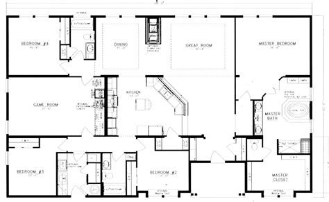 52+ Metal House Plans 4 Bedroom