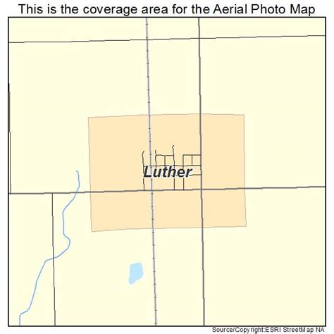 Aerial Photography Map of Luther, IA Iowa