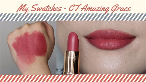 Charlotte Tilbury Matte Revolution Lipstick Amazing Grace swatches. true swatches, no filters ...