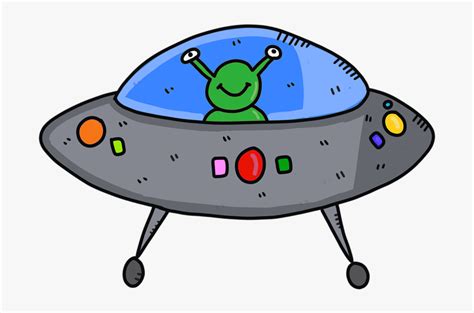 Alien Spaceship Ufo Future Fantasy Futuristic - Alien In Ufo Clipart, HD Png Download - kindpng