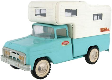 Tonka Truck Camper (1962). | Tonka truck, Toy trucks, Tonka toys