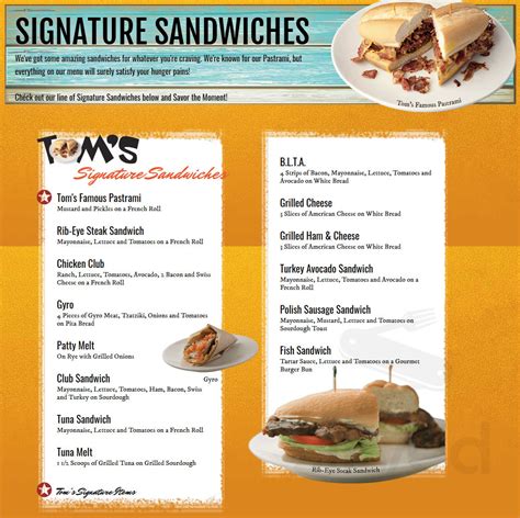 TOM's Famous Family Restaurant 20 menu in Apple Valley, California, USA