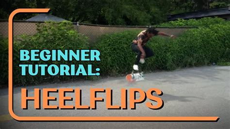 How to: Heelflip - Beginner Tutorial - YouTube