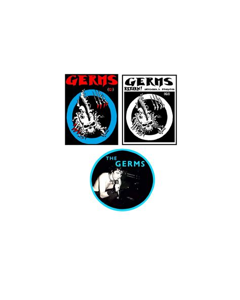 Germs band stickers punk rock | Etsy