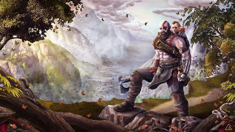 God Of War Atreus Kratos Fan Art Wallpaper,HD Games Wallpapers,4k ...