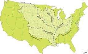 Mississippi River Map With States