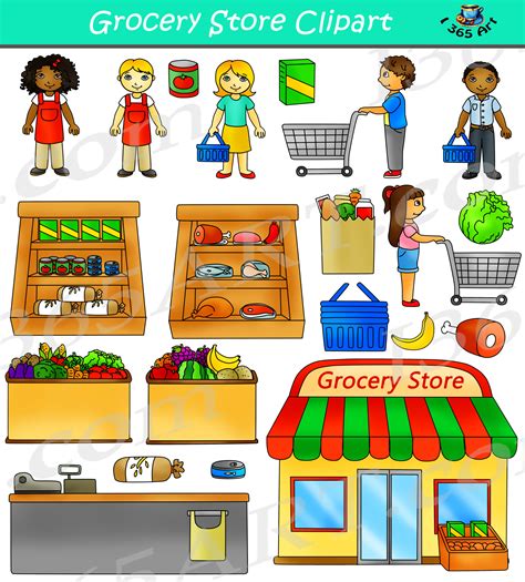 Grocery Store Clipart Commercial - Clipart 4 School