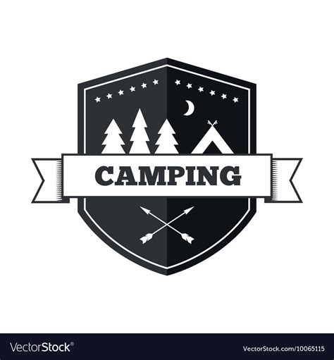 Camping logo design Royalty Free Vector Image - VectorStock