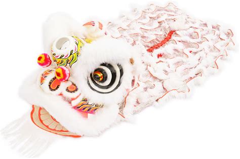 Lion Dance Costume, Southern Style - White & Silver - DragonSports.eu