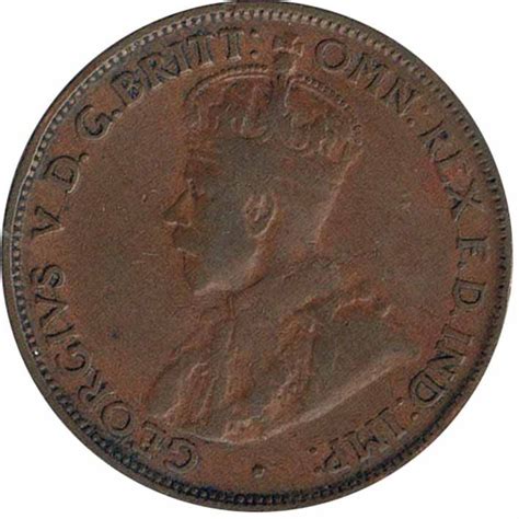 1923 Australian KGV Half Penny