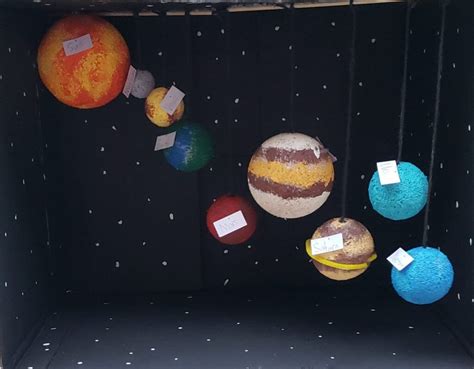 Solar System Projects For Students Using Styrofoam Balls - Kids Art & Craft