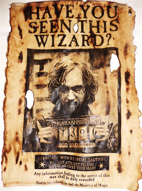 Harry Potter & Sirius Black Wanted Posters 6x11 on Storenvy