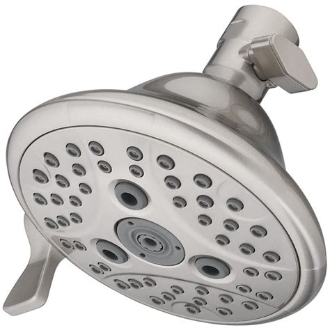 Jacuzzi Brushed Nickel 6-Spray Shower Head 2-GPM (7.6-LPM) in the Shower Heads department at ...