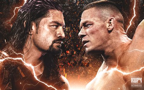 🔥 Download New Roman Reigns Vs John Cena Wallpaper Kupy Wrestling by ...