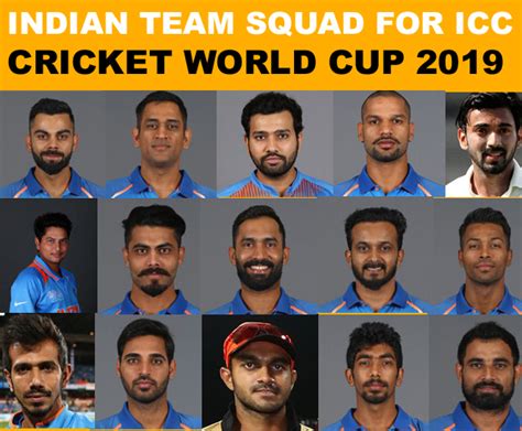 Cricket World Cup 2019 Indian Team Players Full List | Sports News