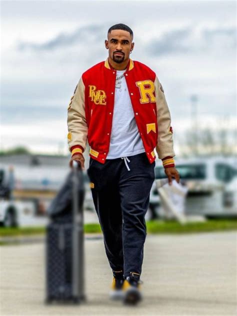 Jalen Hurts Varsity Jacket | Rhude Bull Varsity Jacket