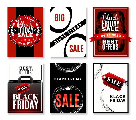 Black Friday Sale Flyers Collection 471910 Vector Art at Vecteezy