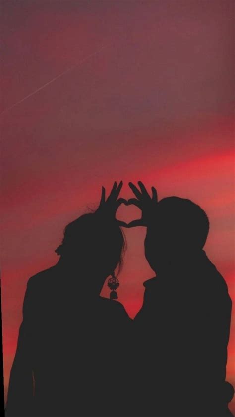 Download Love Aesthetic Couple Silhouette Wallpaper | Wallpapers.com