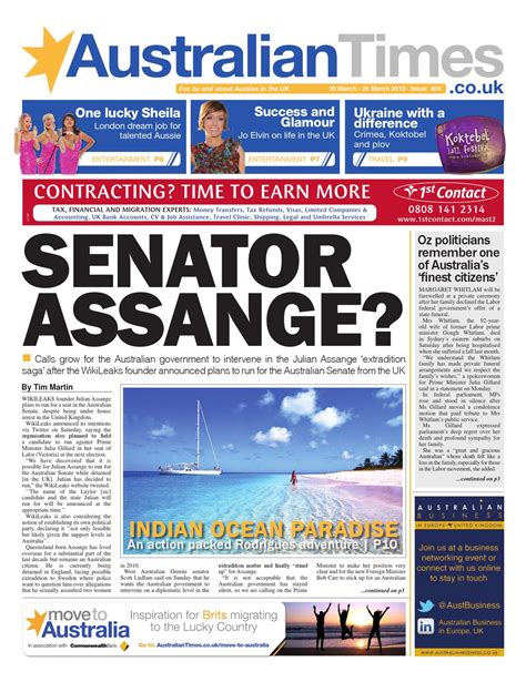 Australian Times weekly newspaper | 20 March 2012 by Australian Times ...