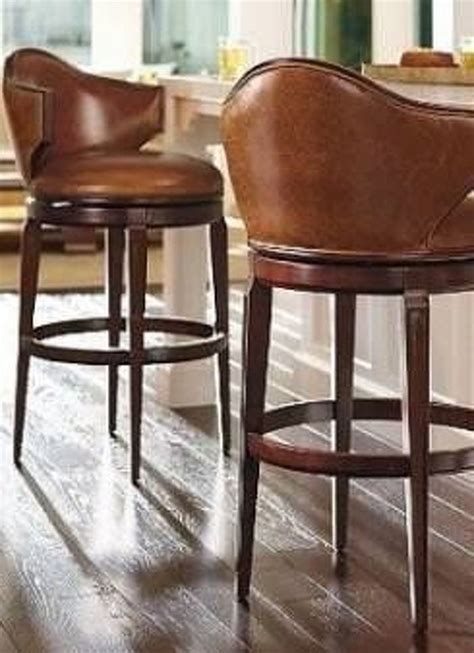 Leather Counter Stools With Backs And Arms - Odditieszone