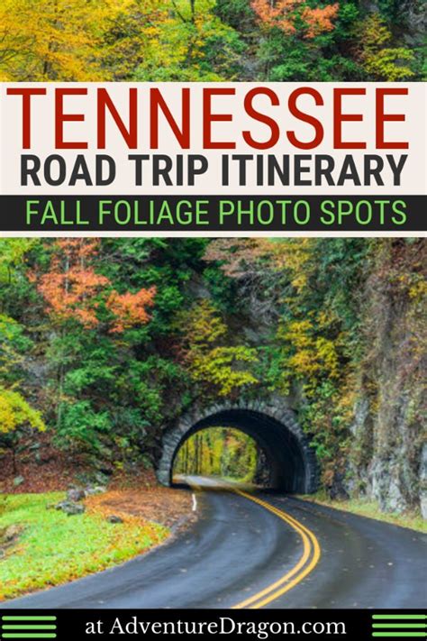 Fall in Tennessee Road Trip Itinerary - the Best Parks, Cities, Streets ...