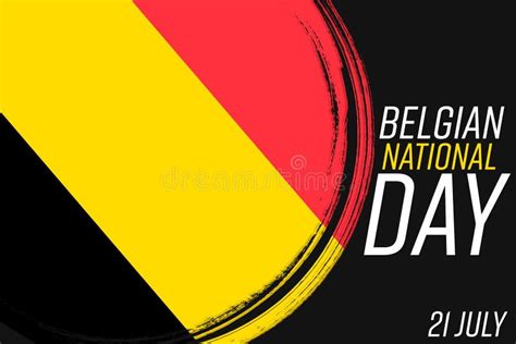 `21 Juli Nationale Feestdag Van België` - 21 of July Belgian Independence Day, Banner with ...