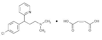 Chlorpheniramine maleate chemical structure. | Download Scientific Diagram