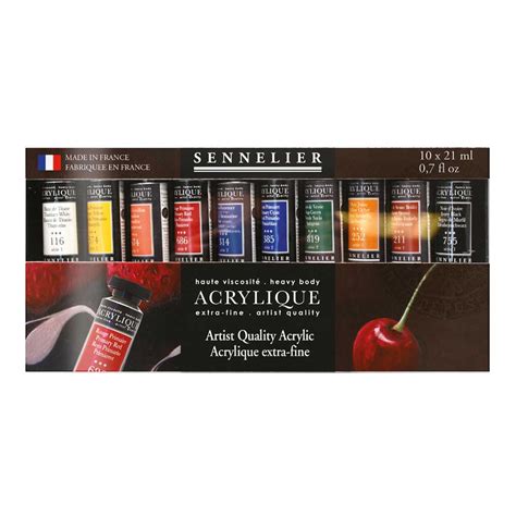 BUY Sennelier Artist Acrylique Set 10-21 ml Tubes