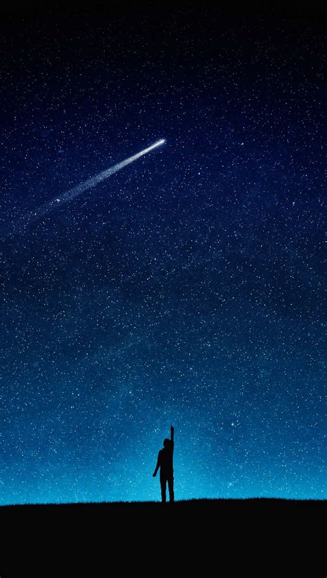 Night sky stars and comet Wallpaper 4k Ultra HD ID:3036 | Night sky ...