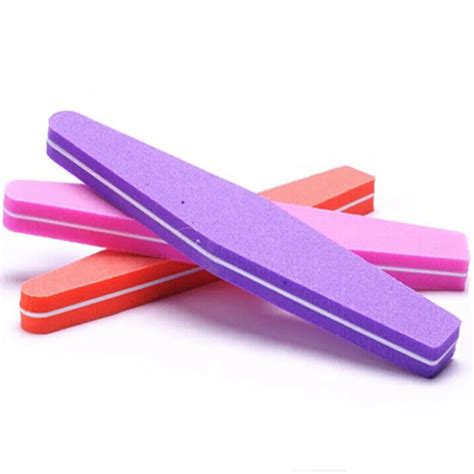 50pcs/lot 100/180 Sunshine Buffer washable disinfectable Nail Art ...