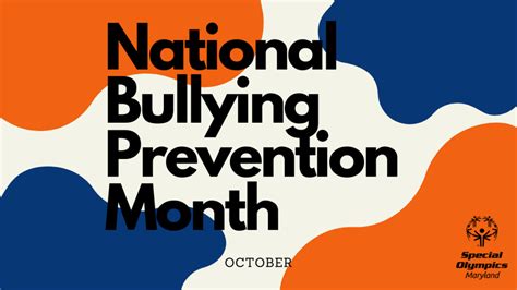 National Bullying Prevention Month - SOMD Virtual MOVEment