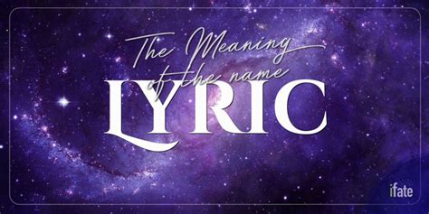 What the Name "Lyric" Means, and What Numerologists Say About It