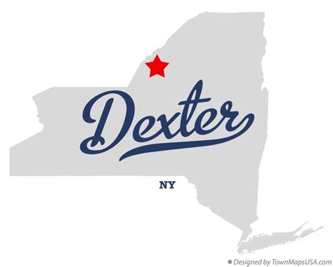 Map of Dexter, NY, New York