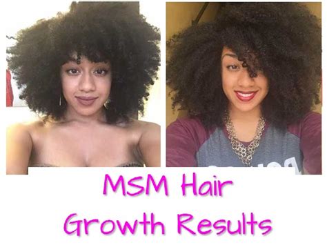 MSM Hair Growth Before and After Pictures [MSM Powder & Oil Results]