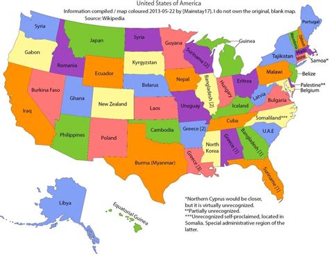 US States compared to countries of a similar size [1200x940] : MapPorn