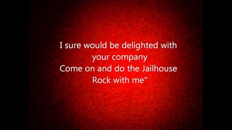 Elvis Presley - Jailhouse Rock (lyrics) - YouTube