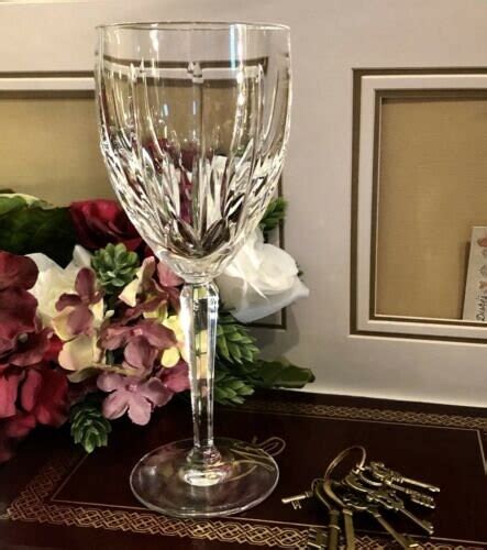 Lenox Clarity Cut Crystal Wine Glasses 7 Discontinued Heavy brilliant set - 2 ...