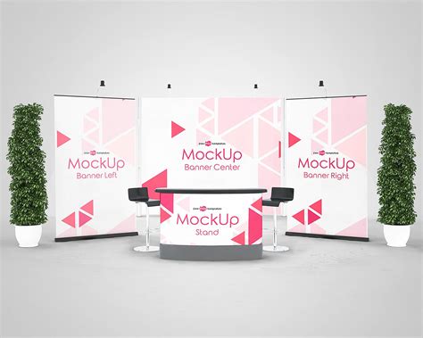 3 Exhibition Stand Mock-ups Free in PSD | Free Mockup | Exhibition stand, Mockup free psd, Free ...