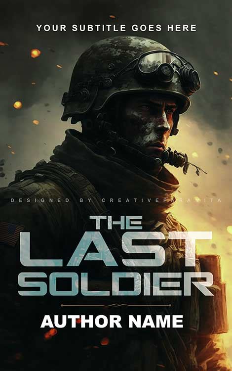 The last soldier Premade book cover