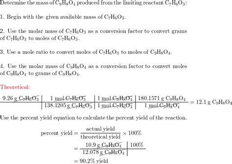 🏆 Theoretical yield of salicylic acid. Synthesis of aspirin from ...