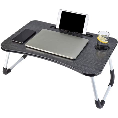 Buy Lap Desk,Portable Foldable Laptop Tray Table - Black Cheap | H&J ...