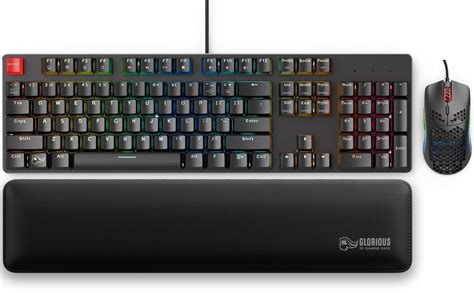 Buy Glorious Modular Mechanical Gaming Keyboard Full Size (104 Key) + Glorious Gaming Wrist Pad ...