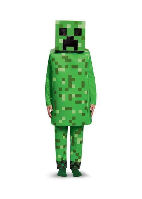 Boys Minecraft Green Creeper Costume - Video Game Costumes