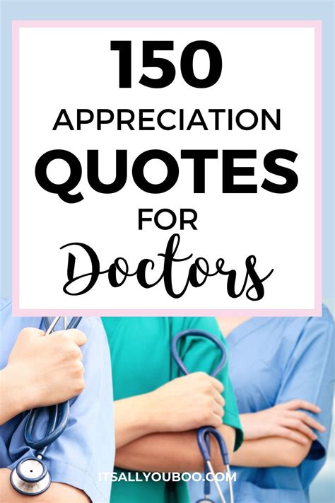 150 Inspirational Appreciation Quotes for Doctors | Doctors day quotes ...