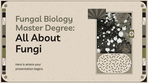 Fungal Biology Master Degree | Google Slides & PPT