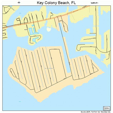 Key Colony Beach Florida Street Map 1236325