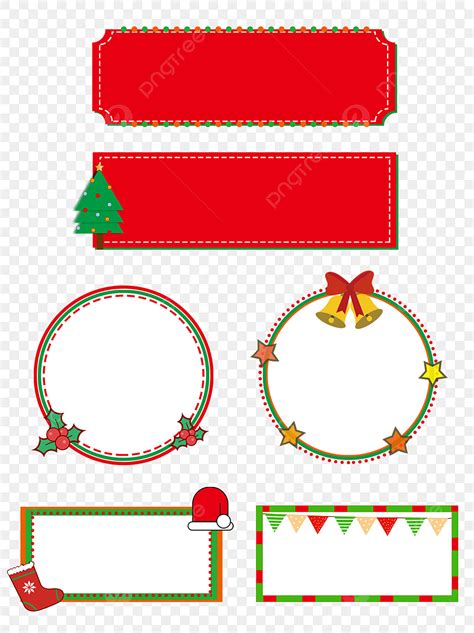 Cute Christmas Border Clipart Transparent PNG Hd, Simple Cartoon Cute Christmas Border Box ...