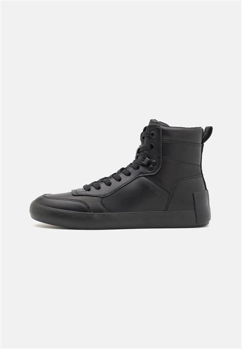 Calvin Klein Jeans MID LACE UP - Sneakers high - triple black/sort ...