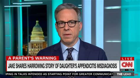 Jake Tapper’s daughter, Alice, ‘almost died’ after being misdiagnosed - I Know All News